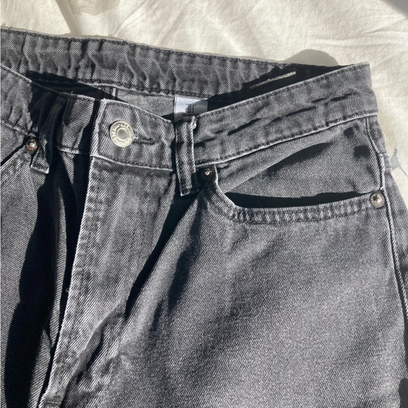 H&M Black Straight Jeans With Slit - Picture 5 of 13